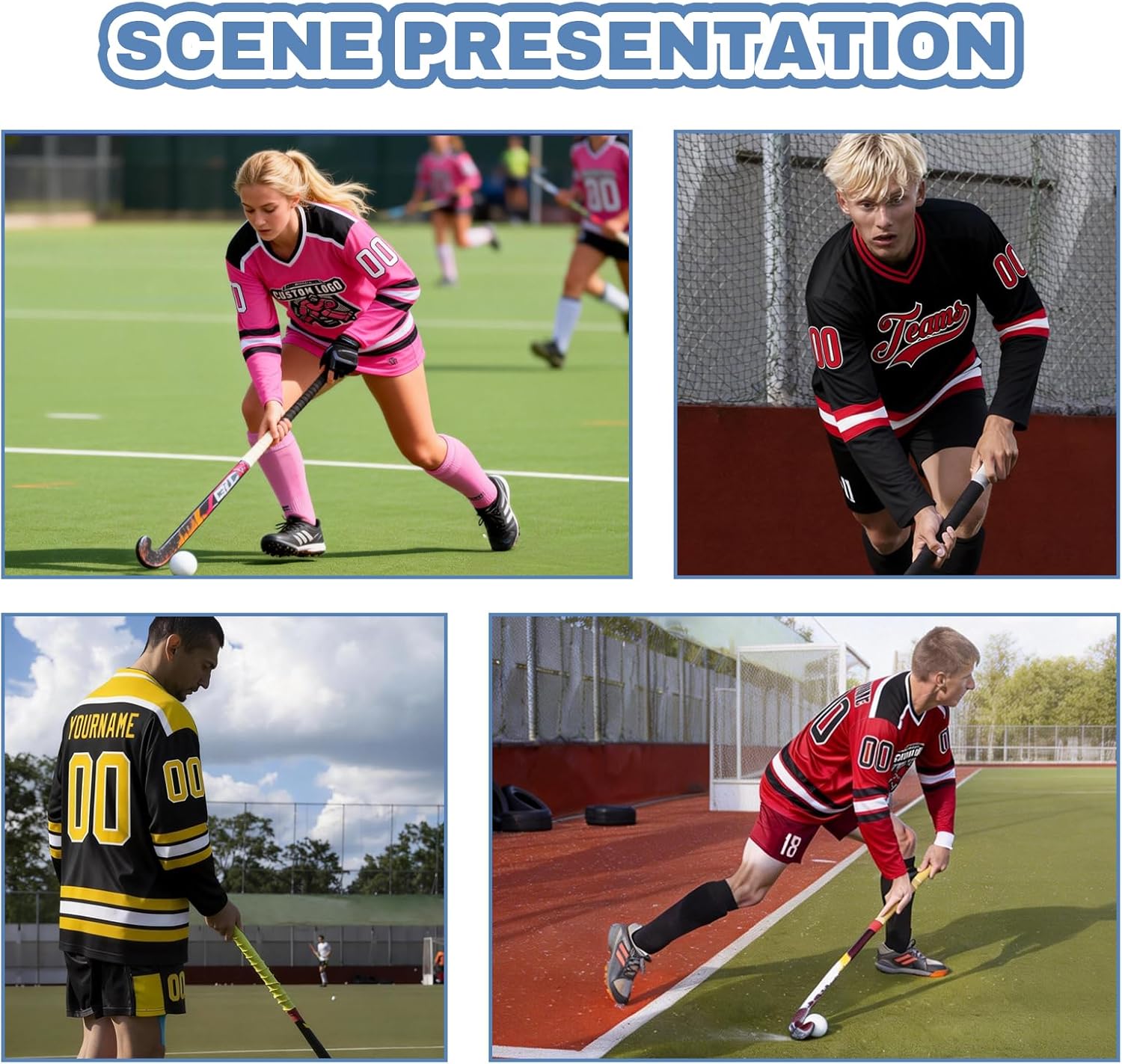 Custom Hockey Jersey Personalized Ice Hockey Shirt Stitched Or Printed Name Number Logo Sports Practice Jersey for Men Women - Image 6