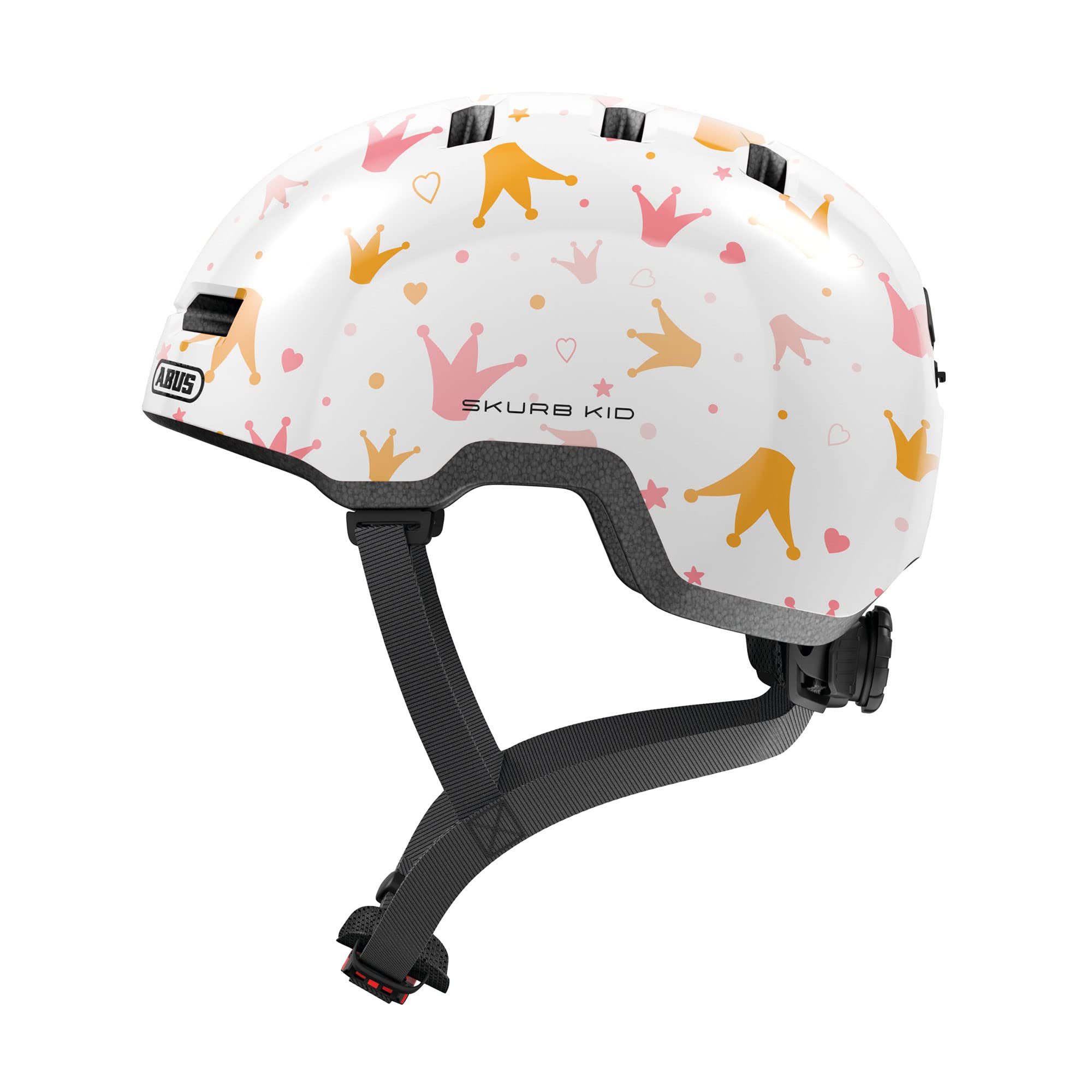 ABUS Casque pour enfants Skurb Kid - casque de vélo robuste au look skater avec de la place pour une tresse et des designs variés - pour filles et garçons