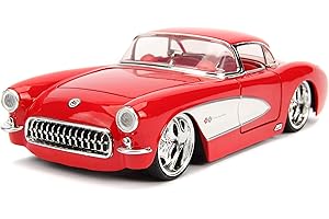 Jada Bigtime Muscle 1/24 Diecast Red Corvette Toy Car with Interior