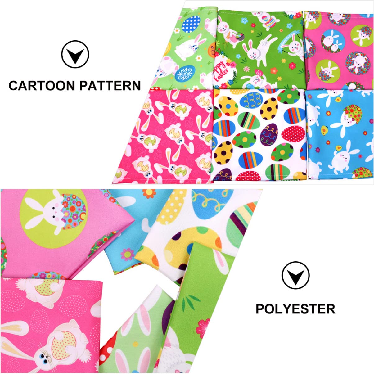 POPETPOP 3 Juegos De Accesorios De Pascua para Perros Bufanda Triangular De Poliéster Vibrantes Adorables Accesorios para Mascotas 5 Unidades X 3