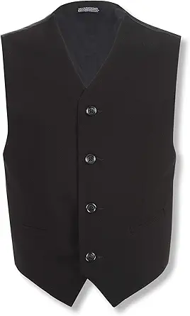 Calvin Klein Boys' Formal Suit Vest, Tailored Fit & Adjustable Back Strap, 4-button Single Breasted Closure & 2 Slit Pockets