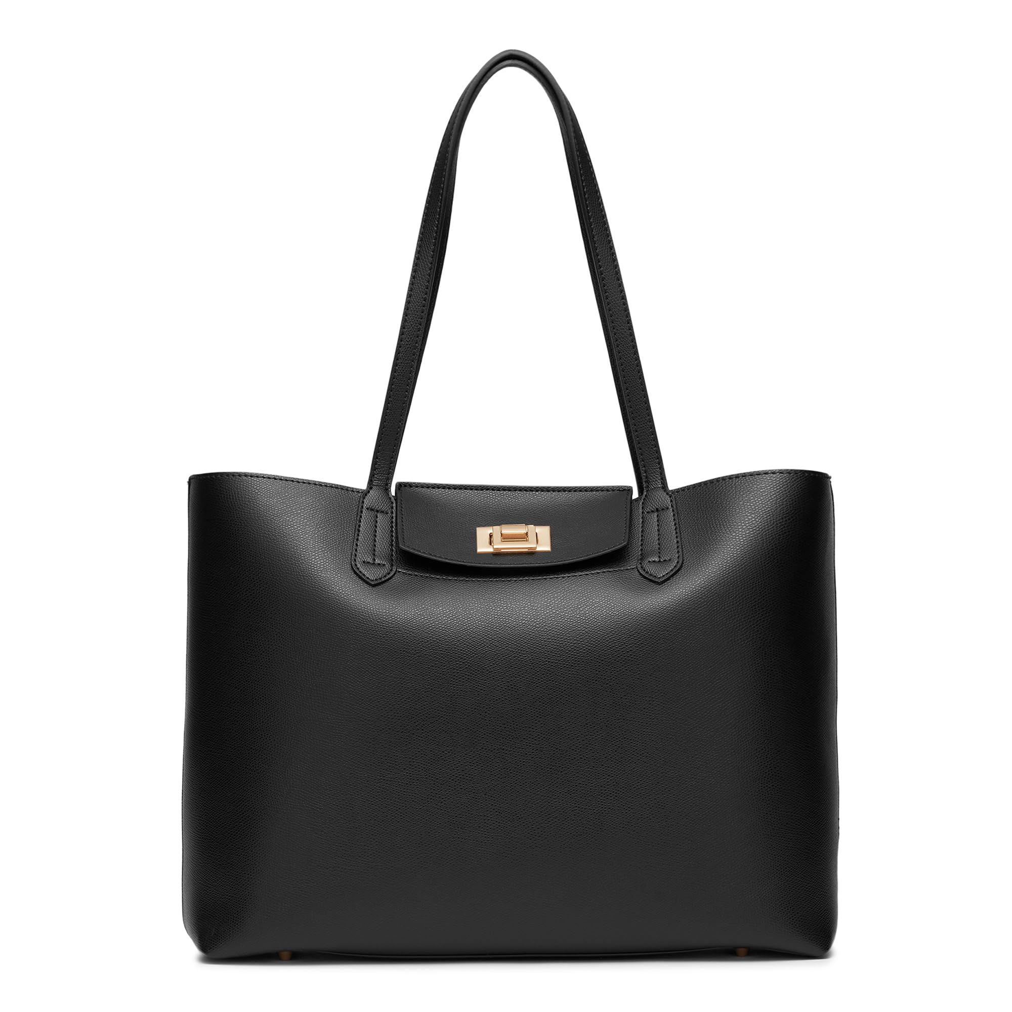 Miraggio Sophie Solid Black Tote Bag for Women (B0CHRX4SH1) Amazon Price History, Amazon Price Tracker