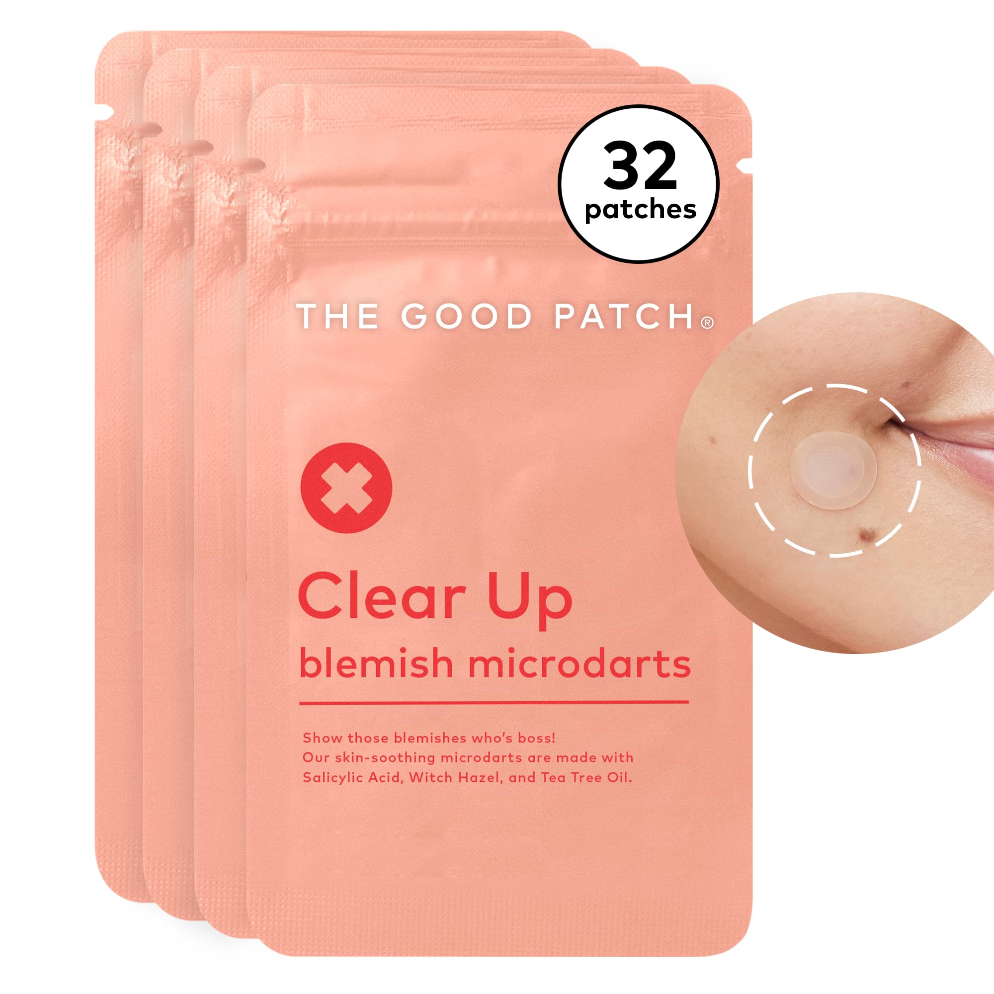 The Good Patch Clear Up Microdart Blemish Patches Fast - Starts Working in 2 Hours Made with Salicylic