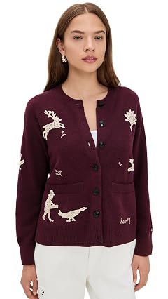 Sea Womens Mika Applique Cardigan