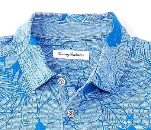 Tommy Bahama Men's Miramar Blooms Polo Shirt (Palace Blue, Xx-Large, Xxl) #TOP1