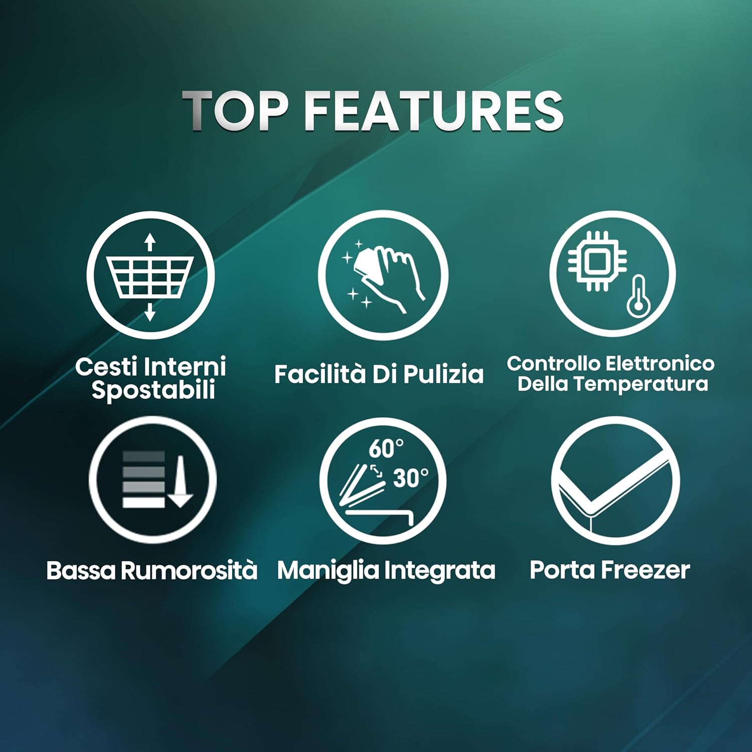 Hisense MCF248E Congelatore orizzontale a pozzetto 248 litri di capacità, Silenzioso 40 dB, Bianco, libera installazione, LxPxA 96,3x 63 x 84,7 cm 248 litri Classe E 2024 - Immagine 3