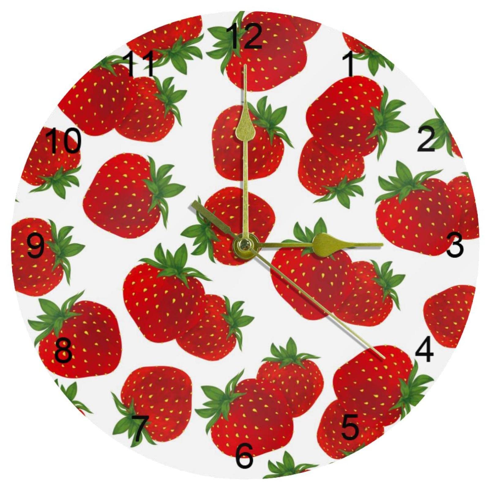 Horloge murale cuisine 25,4 cm pour une décoration facile à lire