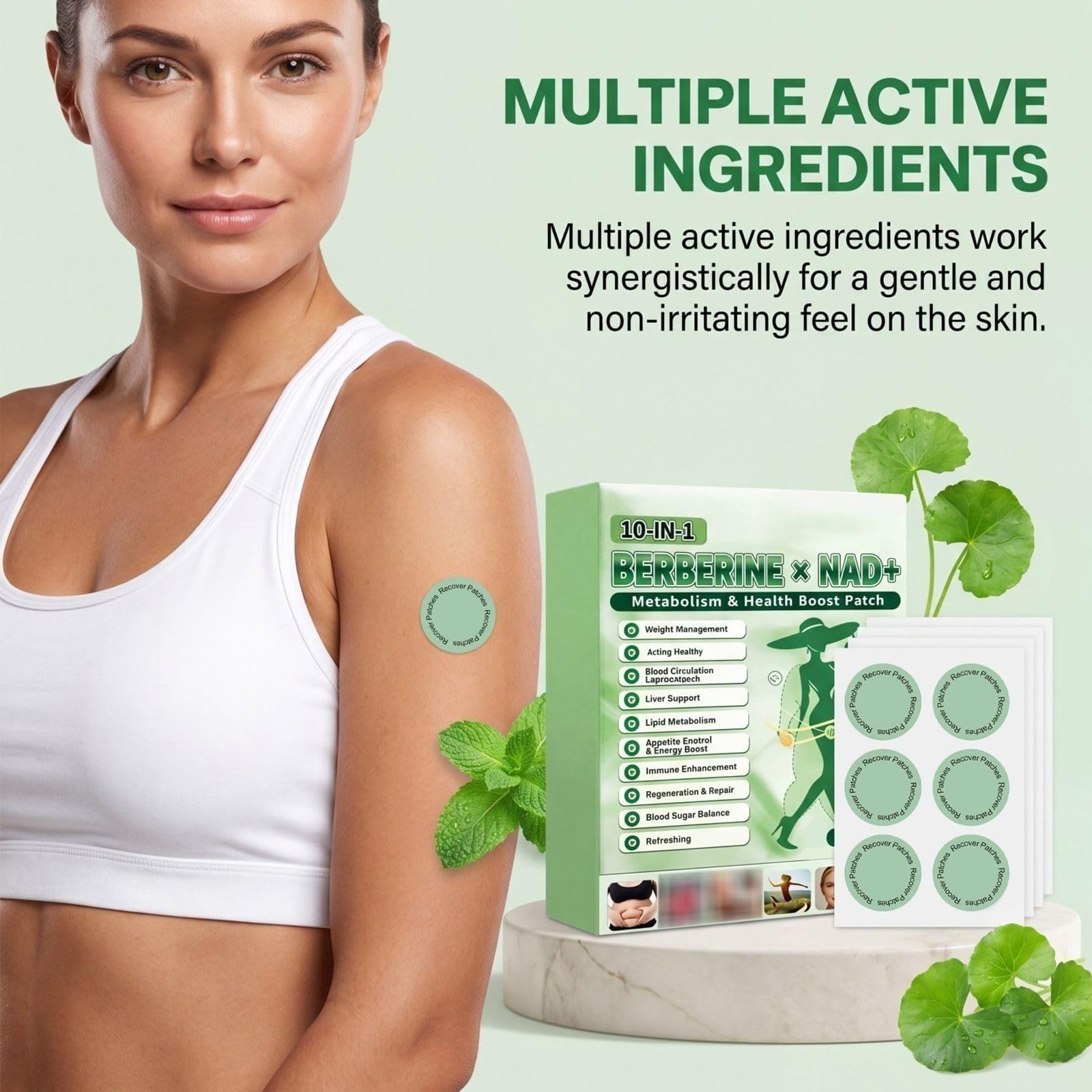 Patch dimagranti corpo Moringa x berina 10 in 1, ingredienti naturali