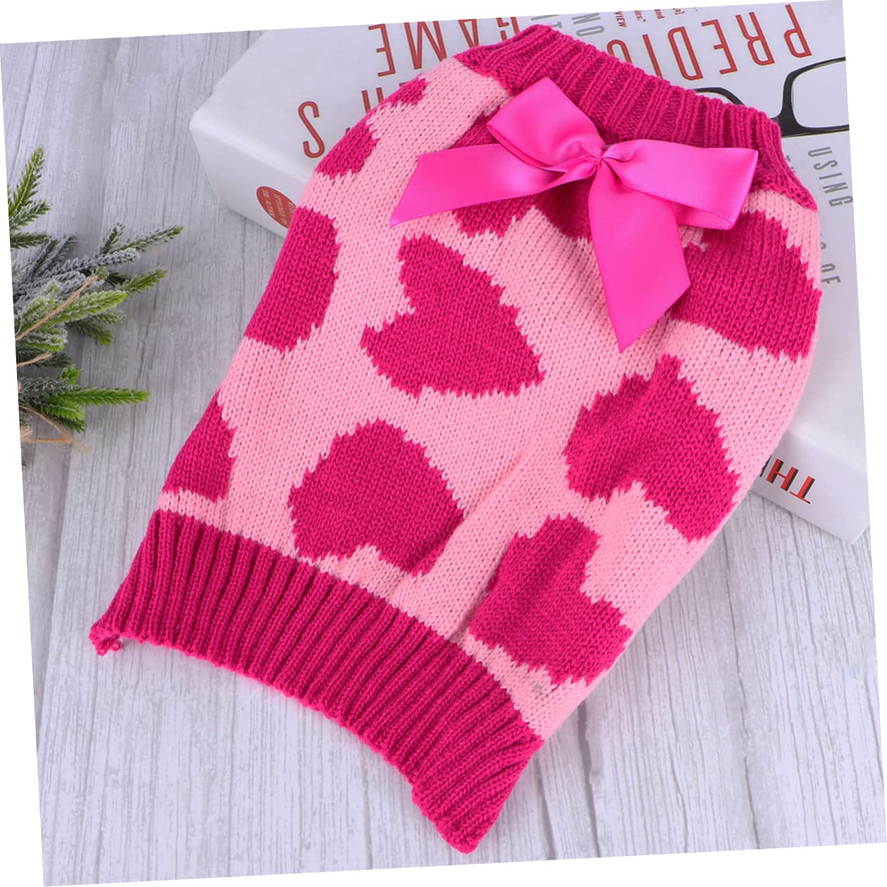 Toddmomy Pull Élégant pour Chien 3 Pièces Motif Cœur Confortable pour Les Fêtes Et Les Activités De Plein Air Taille XS (Rose)