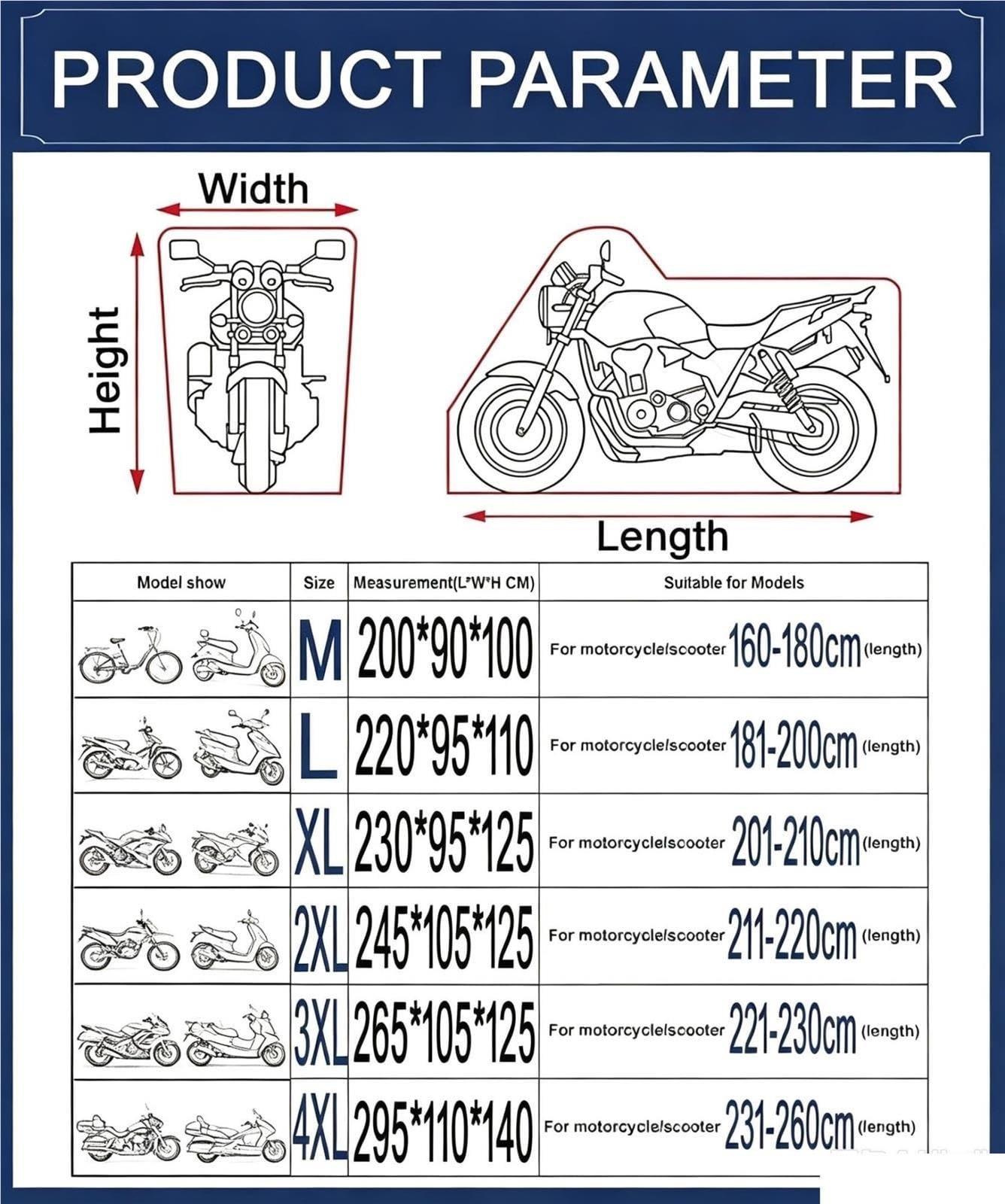 M-4XL Vehículo De Motocicleta Al Aire Libre