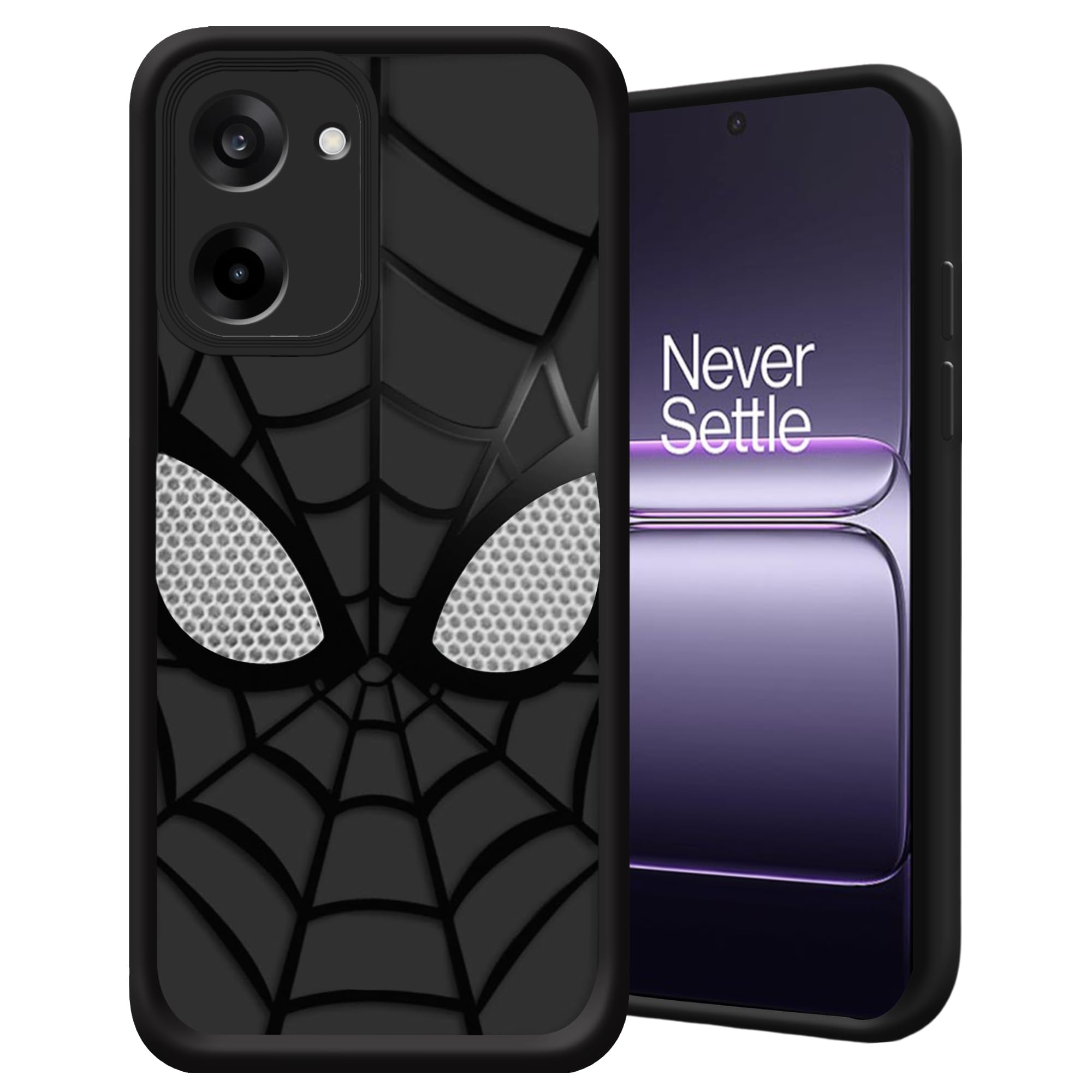 Amazon Basics Oneplus Nord Ce5 Black Spidey Web Case - Image 1