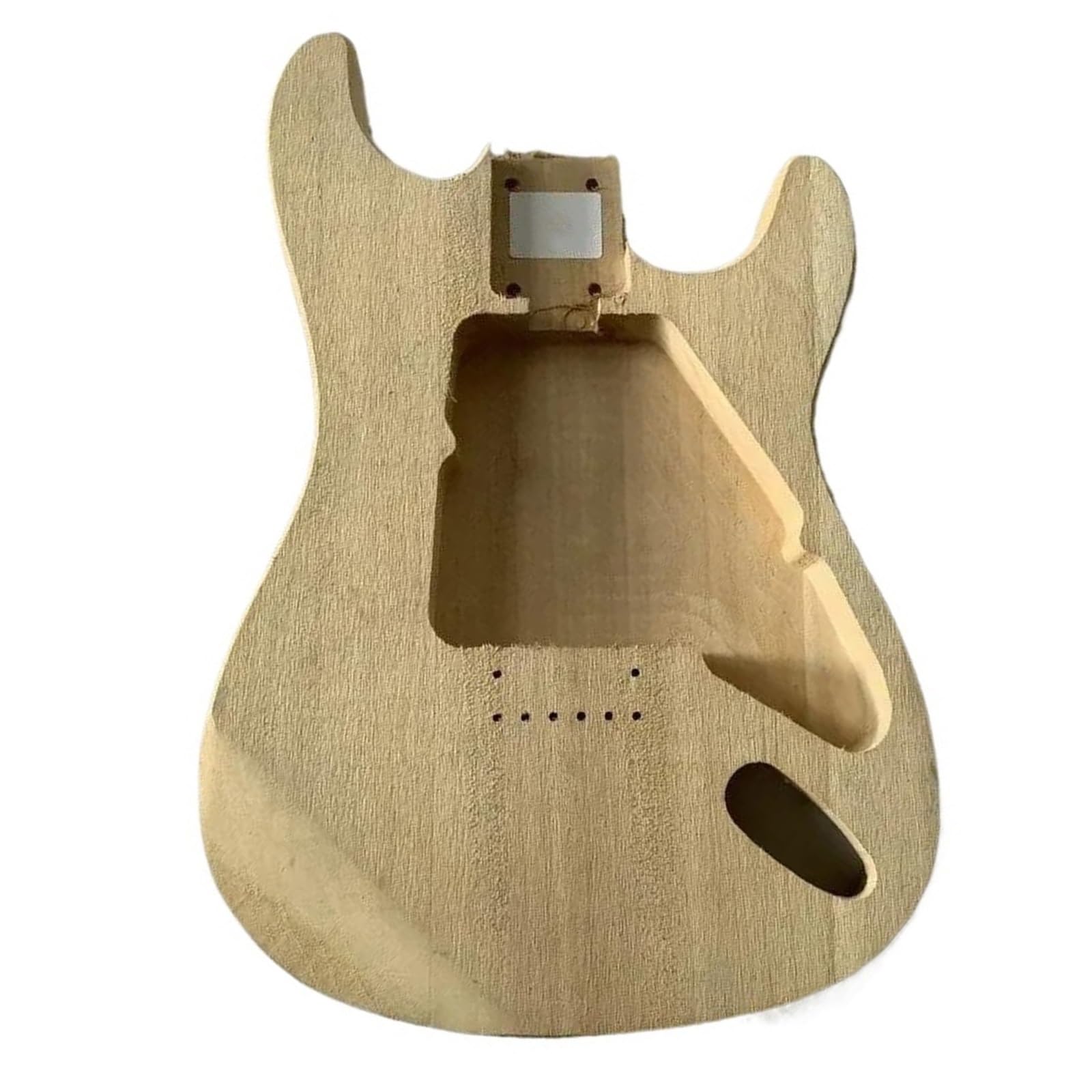 Korpus Gitary Diy Miniaturowa Podróżna Gitara Elektryczna ST Z Litego Drewna Korpus Po Prawej Stronie