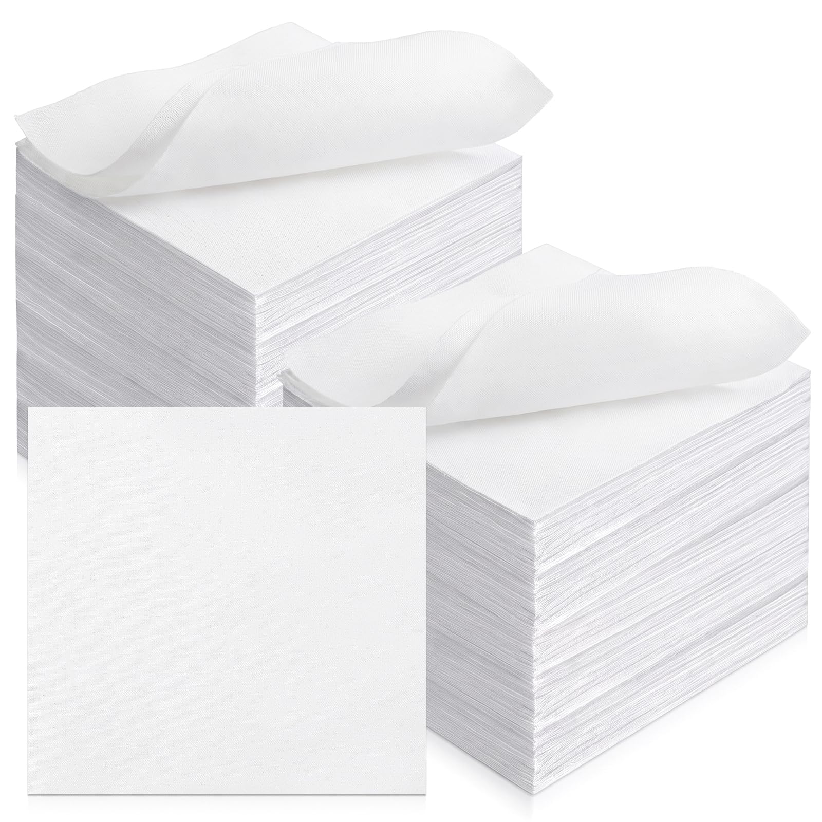 100 Pcs 5-inch Cotton Fabric Squares, Precut Quilting Squares Charm Packs Solids White, 5″ Precut Cotton Fabric Square for Beginners DIY Sewing Embroidery Patchwork Scrapbooking Craft — view 9