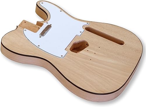 Miniatura 9 de BexGears Kits de guitarra eléctrica de bricolaje para TL estilo Okoume cuerpo de madera de arce cuello y diapasón de ébano compuesto
