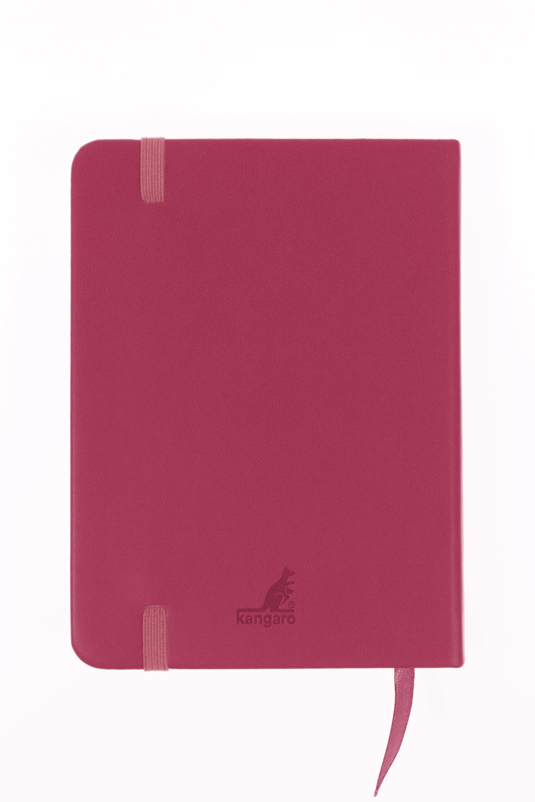 Cuaderno de bocetos Kangaro A6 Ruby PU tapa dura 80 hojas 140 gramos papel crema con banda elástica y banda