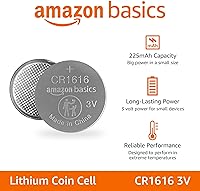 Vista 3 de Yaxa Basics Paquete de 2 pilas de litio CR2025, 3 voltios, potencia de larga duración, sin mercurio