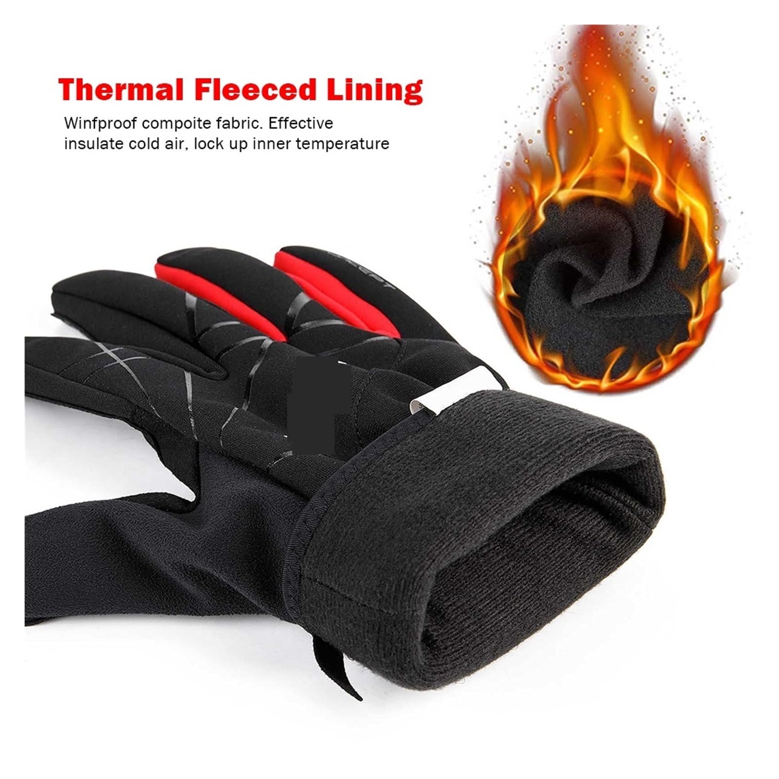 Guantes de Invierno,Guantes Ciclismo Guantes de Ciclismo de Invierno for Hombres y Mujeres, Guantes for Bicicleta, Dedos completos, Motocicleta, Pesca, Deportes de esquí, Guantes de Ciclismo