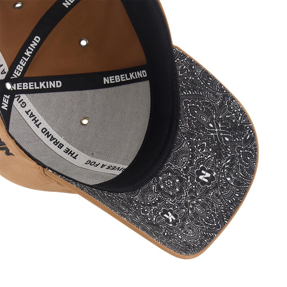 Nebelkind Basecap-Herren Damen, Baseball Cap mit Patch, Bandana 2, Einheitsgröße OneSize Größenverstellbar Unisex Baseballkappe, Casual Streetwear Style Cap mit gebogenem Schirm