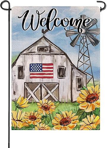 Miniatura 14 de Artofy Bandera decorativa grande de primavera y verano con diseño de abejorro de abejorros para casa, decoración exterior de jardín con flores de