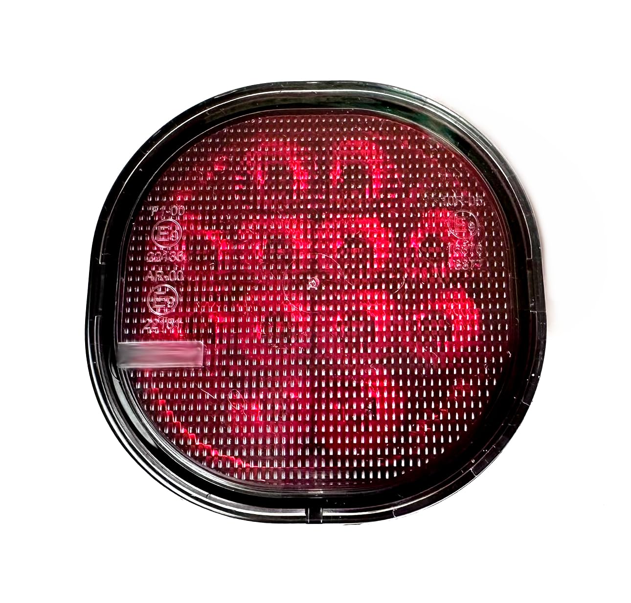 LED Nebelschlussleuchte 75mm 12-36V Anhänger LKW PKW Traktor Wohnwagen Super Seal IP67 E9 wasserdicht rot