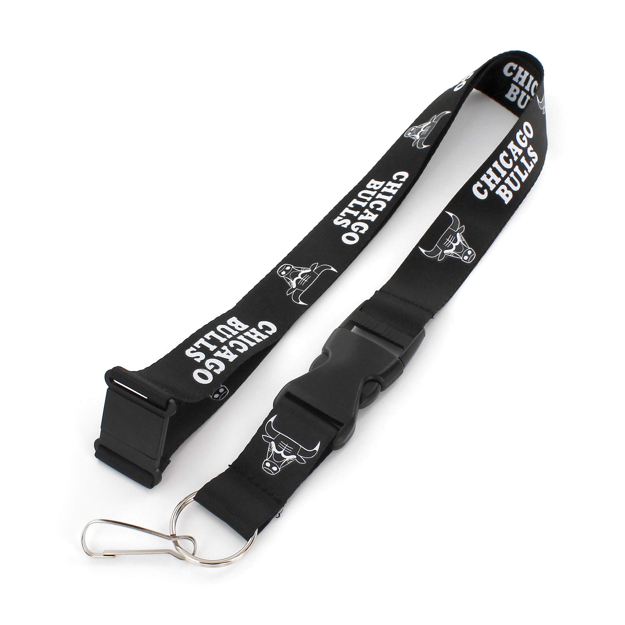 aminco NBA Chicago Bulls Team Lanyard, Black & White