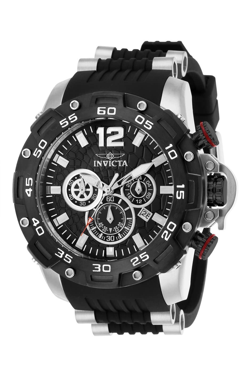 Invicta Stainless Steel Pro Diver Chronograph Black Dial Analog Watch for Men - 26403, Multi-Color Band (B079P8758D) Amazon Price History, Amazon Price Tracker