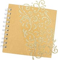 Vista 3 de Paquete de 12 pegatinas de remolino con purpurina dorada por Recollections