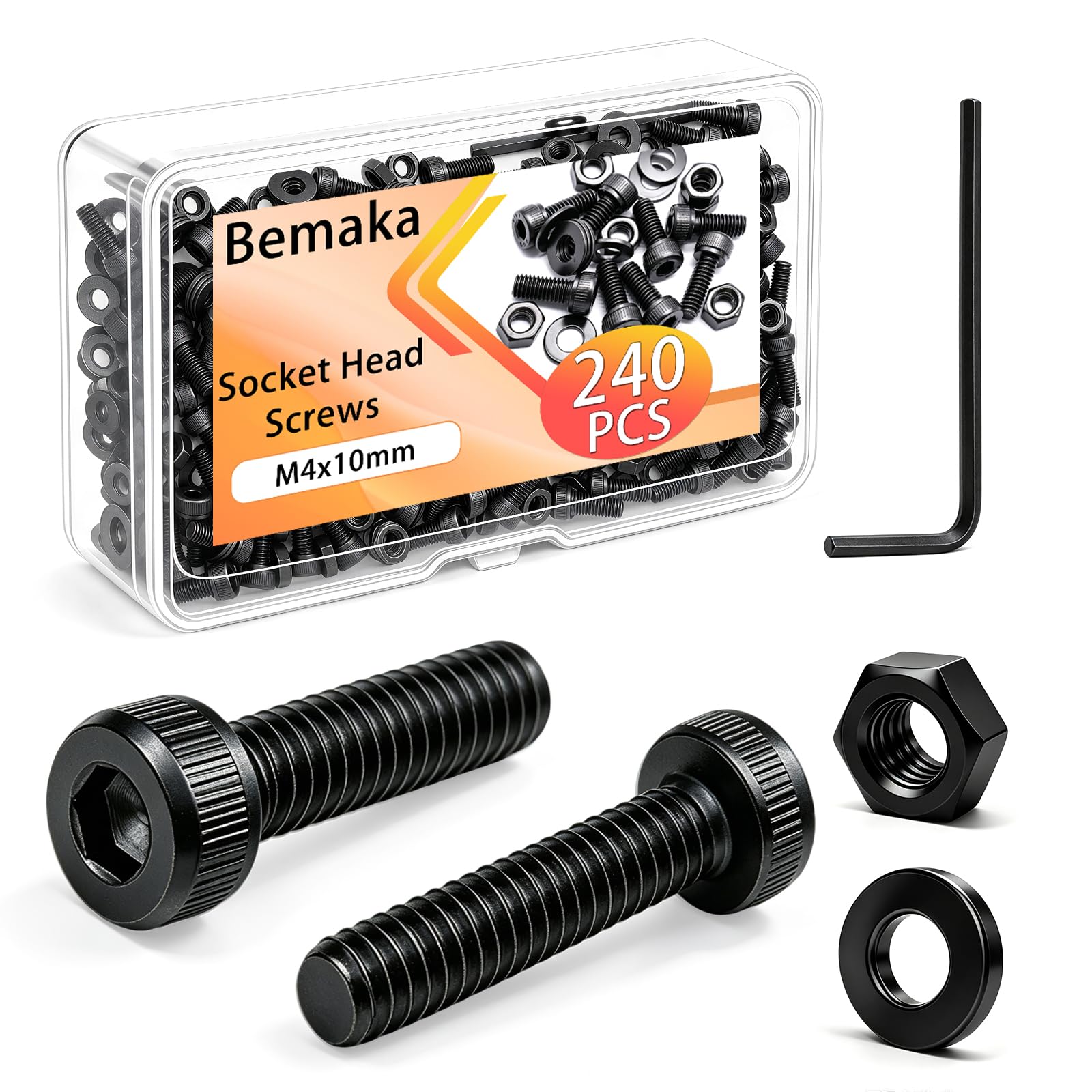 1287Pcs Nuts and Bolts Assortment Kit, 304 Stainless Steel Bolts Machine Screws Hardware Assortment Kit, Metric & SAE Phillips Pan Head Screws, Assorted Bolts, Nuts and Washers Kit — Amazon image 20