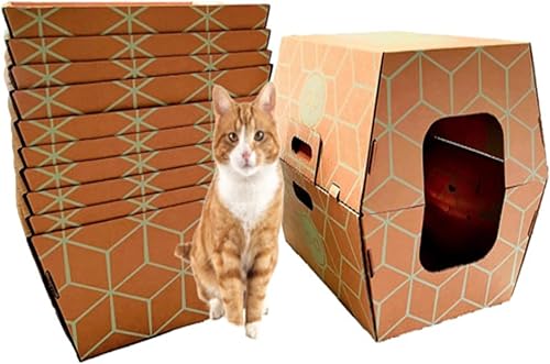 Miniatura 4 de Cats Desire - 12 bandejas, cajas de arena desechables para gatos - Caja de arena, se adapta a gatos grandes - Caja de arena para gatos resistente al