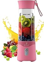 Vista 1 de COKUNST 18oz Portable Blender, USB Rechargeable Personal Size Blenders, Smoothie Blender with 6 Blades for Protein & Shakes, Mini juicer with Extra