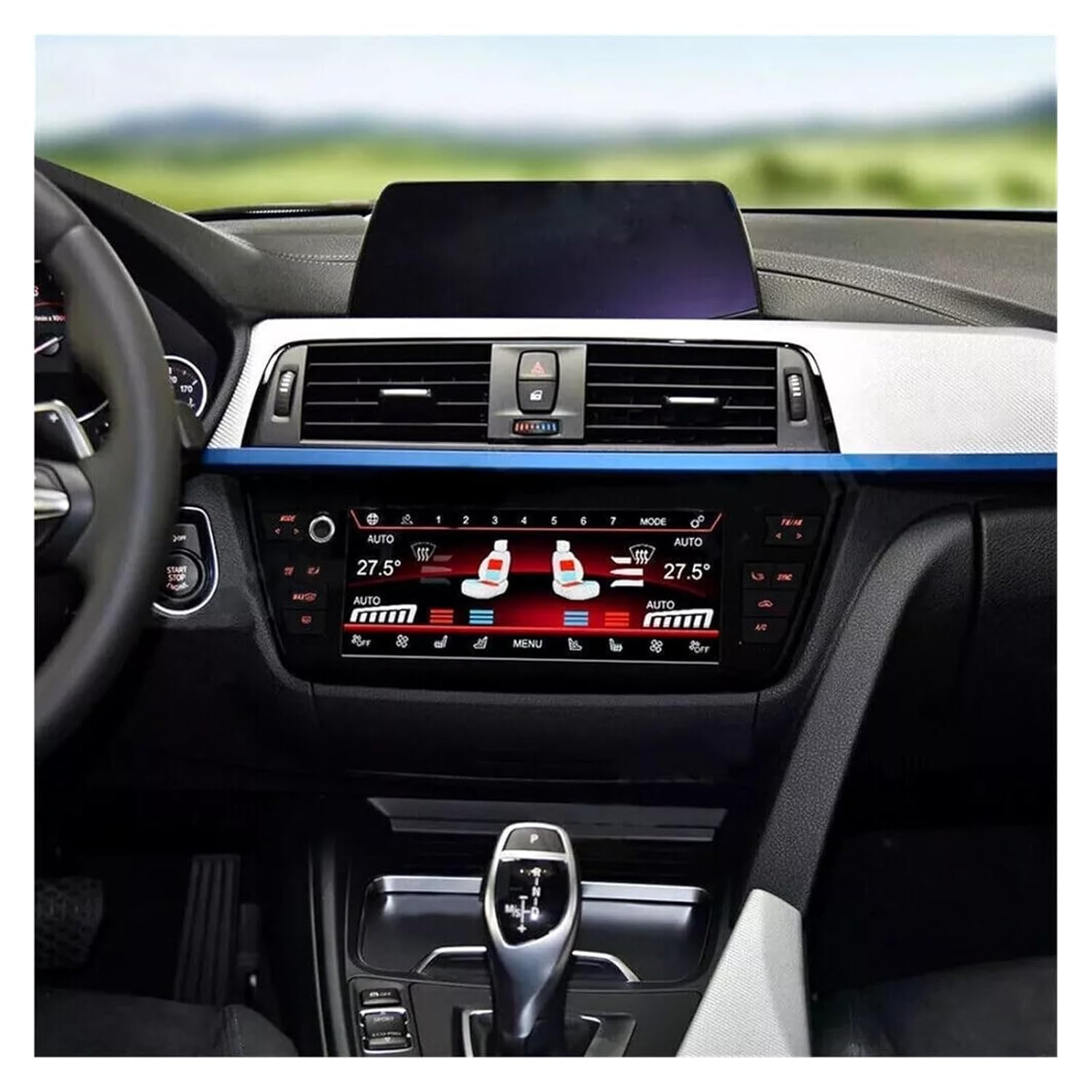 8.8''Inch Digital A/C Heater Climate Control Switch Panel Compatible for 3 4 Series M3 M4 F30 F31 F32 F34 F35 F36 Air Conditioner Board