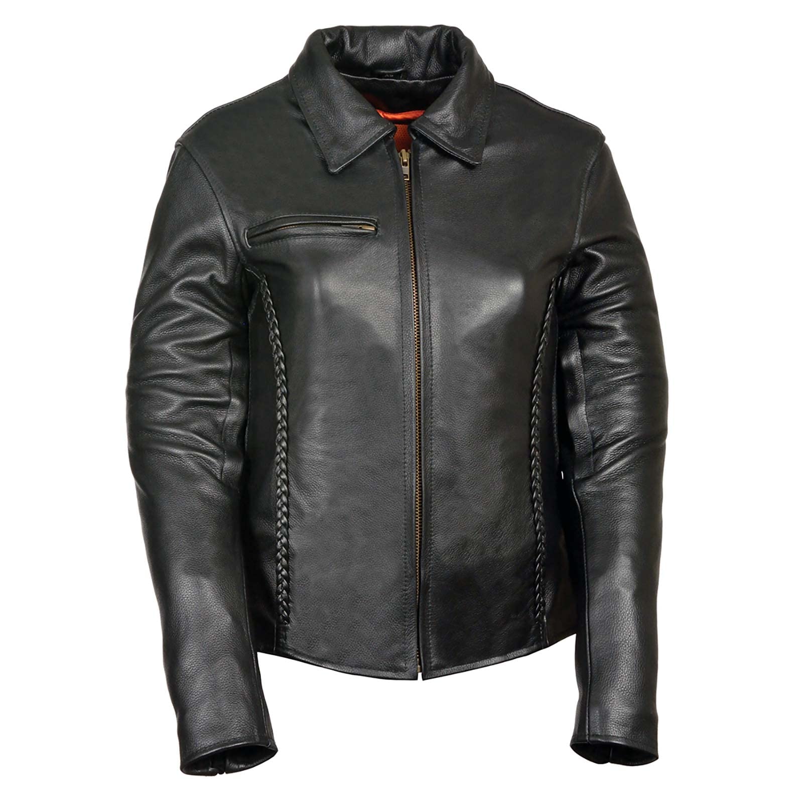 Leather King Women's Jacket (Black, XXX-Large)