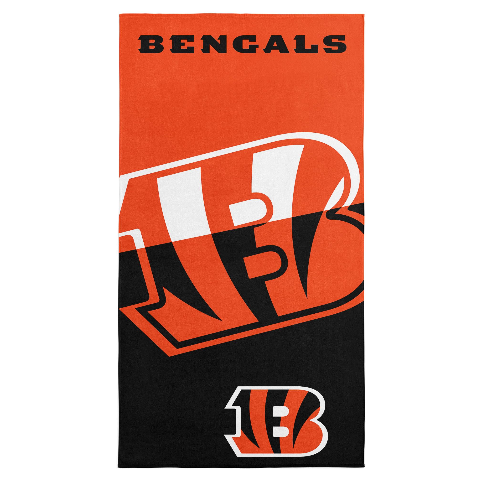 Northwest NFL Cincinnati Bengals Microfiber Beach Towel, 30 x 60 Inches – Quick Dry, Sand Resistant, Lightweight, Highly Absorbent, Incisor Design