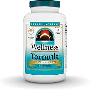 Source Naturals Wellness Formula Bio-Aligned Vitamins &amp; Herbal Defense Advanced Immune Support* - Dietary Supplement &amp; Immunity Booster - 240 Capsules