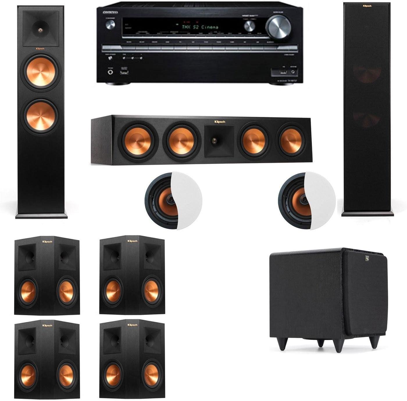 Klipsch RP-280F Tower Speakers with Atmos and Ethiopia Ubuy