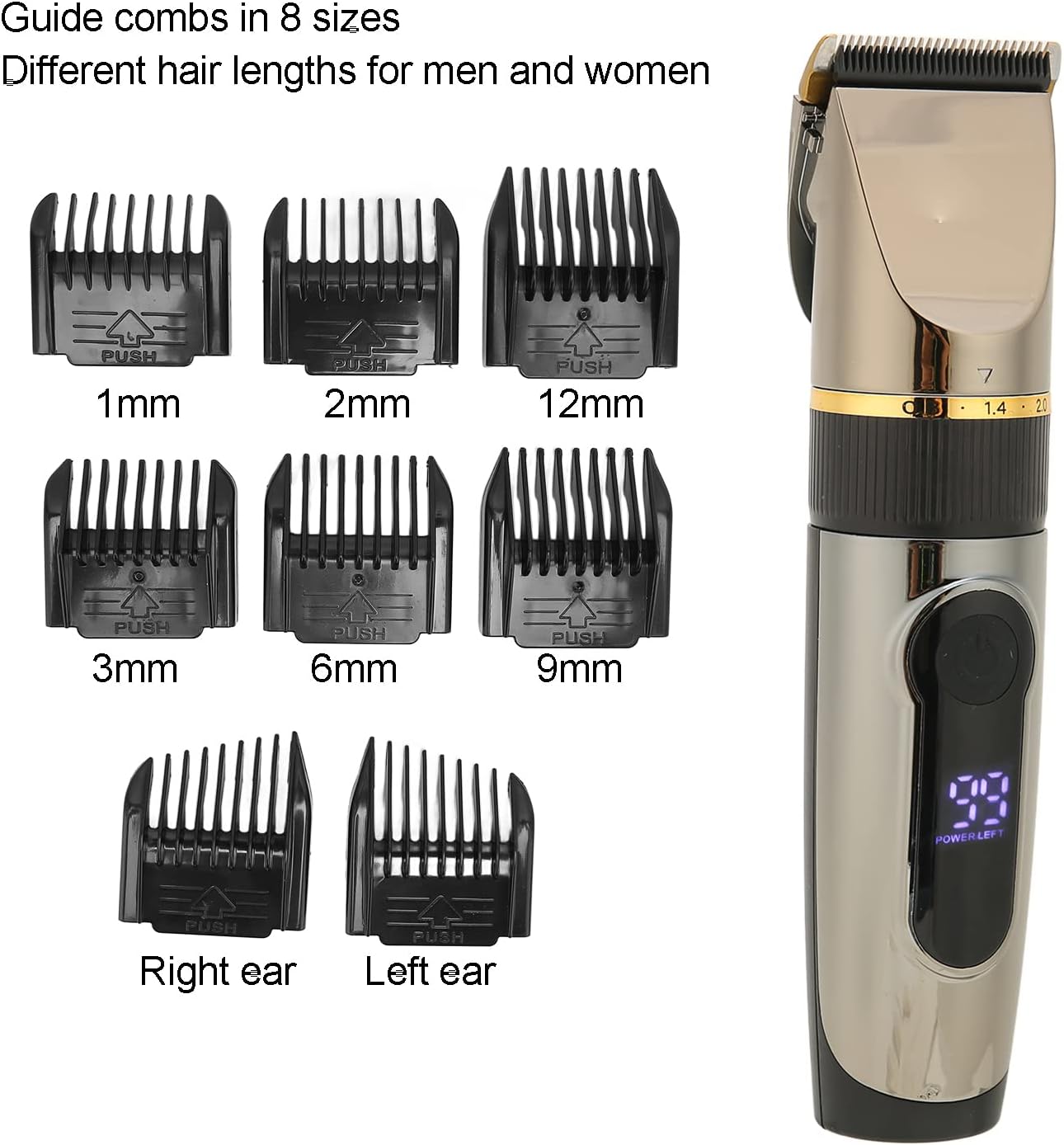 Hair clipper with fine-tuning pitch wheel