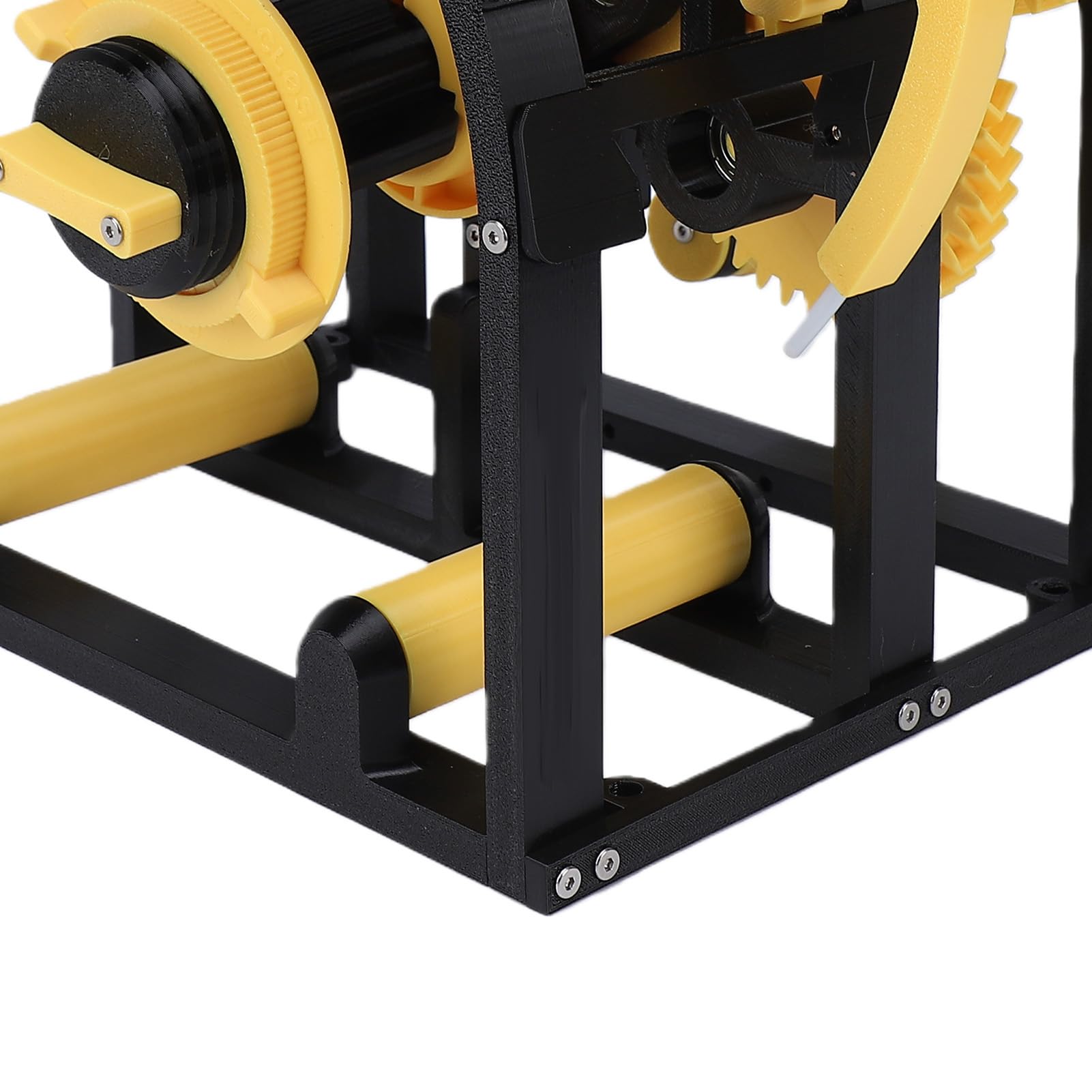 Ejoyous 3D-Drucker-Filament-Aufwickler, PETG CF Handkurbel-Filamentwickler für 20-cm-Spule, Intelligente Spannungskontrolle, Bohrer-kompatibler Aufwickler für 3D-Druck-Benutzer