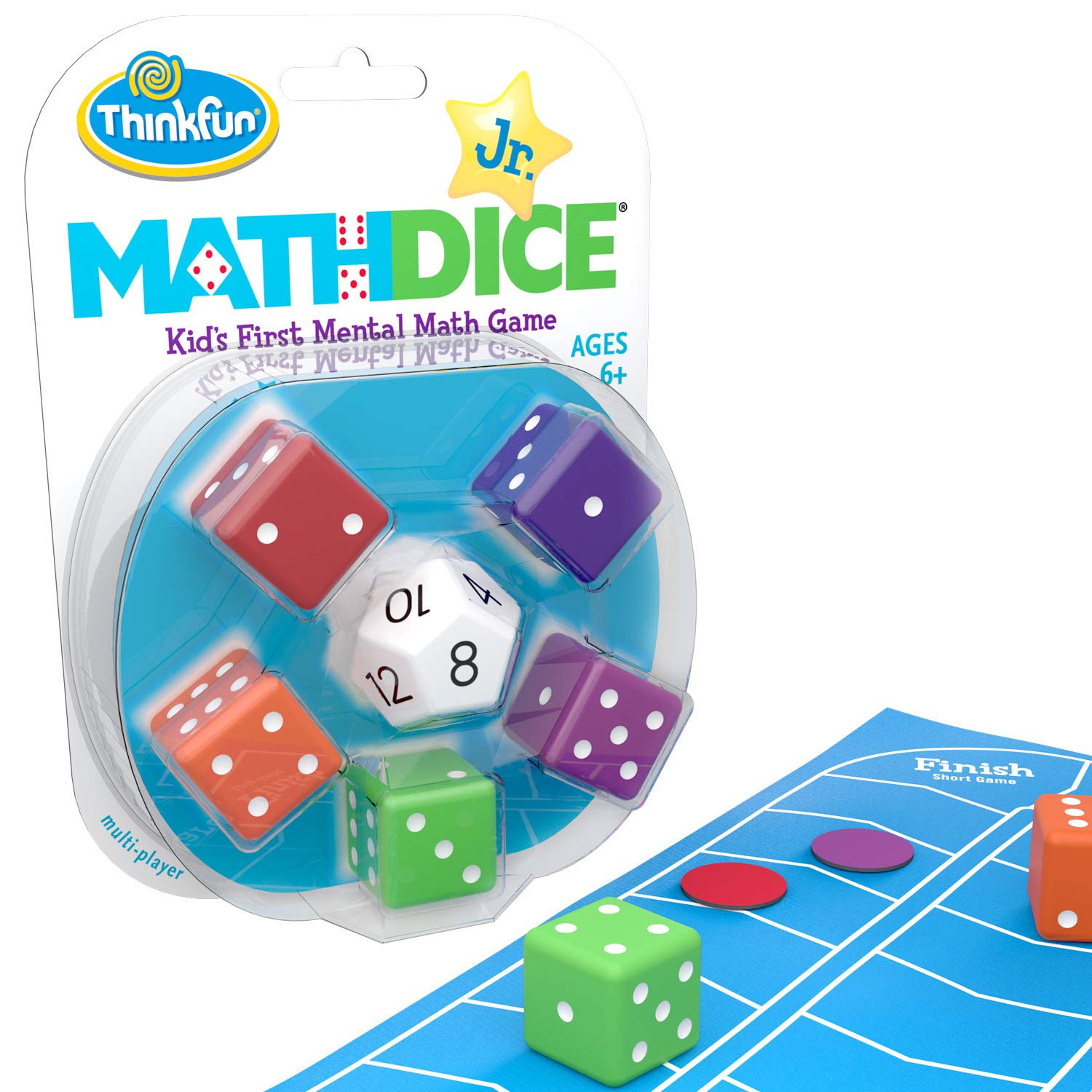 Think Fun Math Dice Junior Game For Boys And Girls Age 6 And Up 