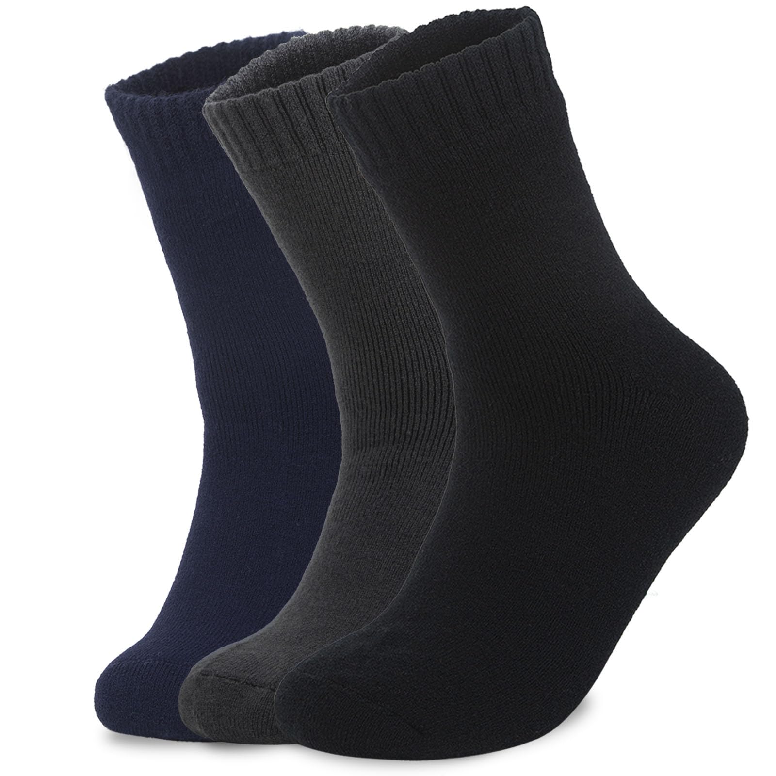 ElifeAccThermal Socks Wool Brushed Merino Warmth Winter Socks Unisex-Extremely Soft and Thick