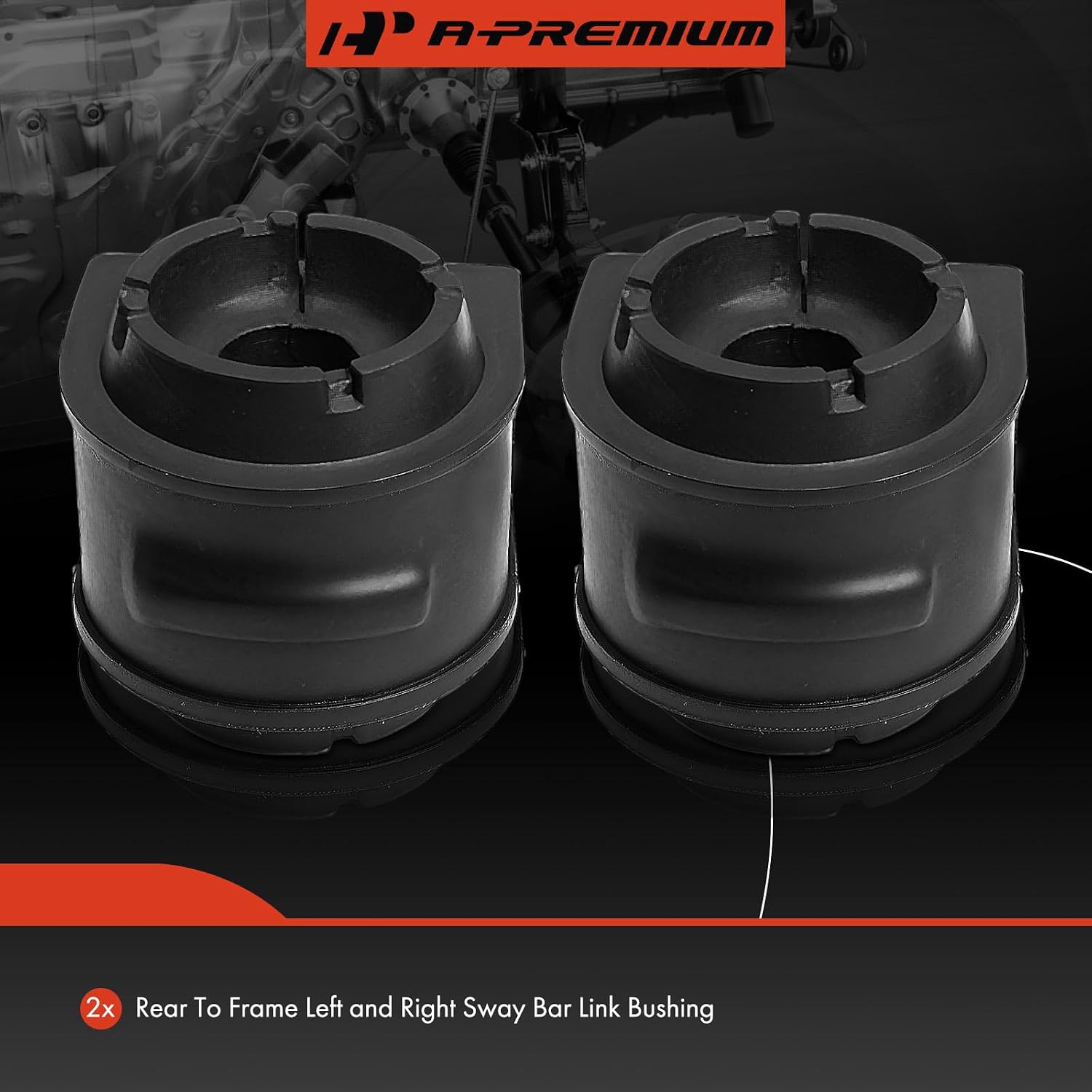 A-Premium 2 x Rear To Frame Sway Bar Bushing Stabilizer Bar Bushing Kit, Compatible with Ford Focus 2012 2013 2014 2015 2016 2017 2018, Naturally Aspirated