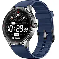 Fitpolo Smart Watch for Men Women Android iPhone, 1.27'' HD Fitness Tracker with Bluetooth Call & Answer, IP68 Waterproof, Heart Rate/SpO2/Sleep Monitor, Built-in AI Voice, 105+ Sports Modes (Blue)