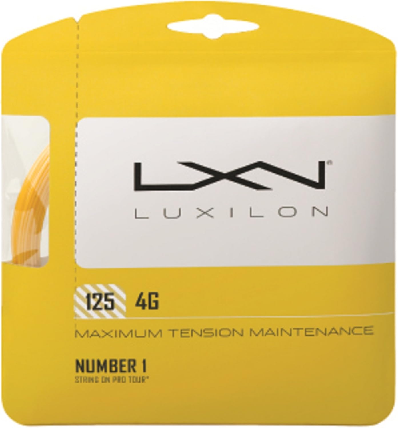 Luxilon 4G Tennis String, Gold, 16L Gauge/1.25mm : Tennis Training Aids : Sports & Outdoors