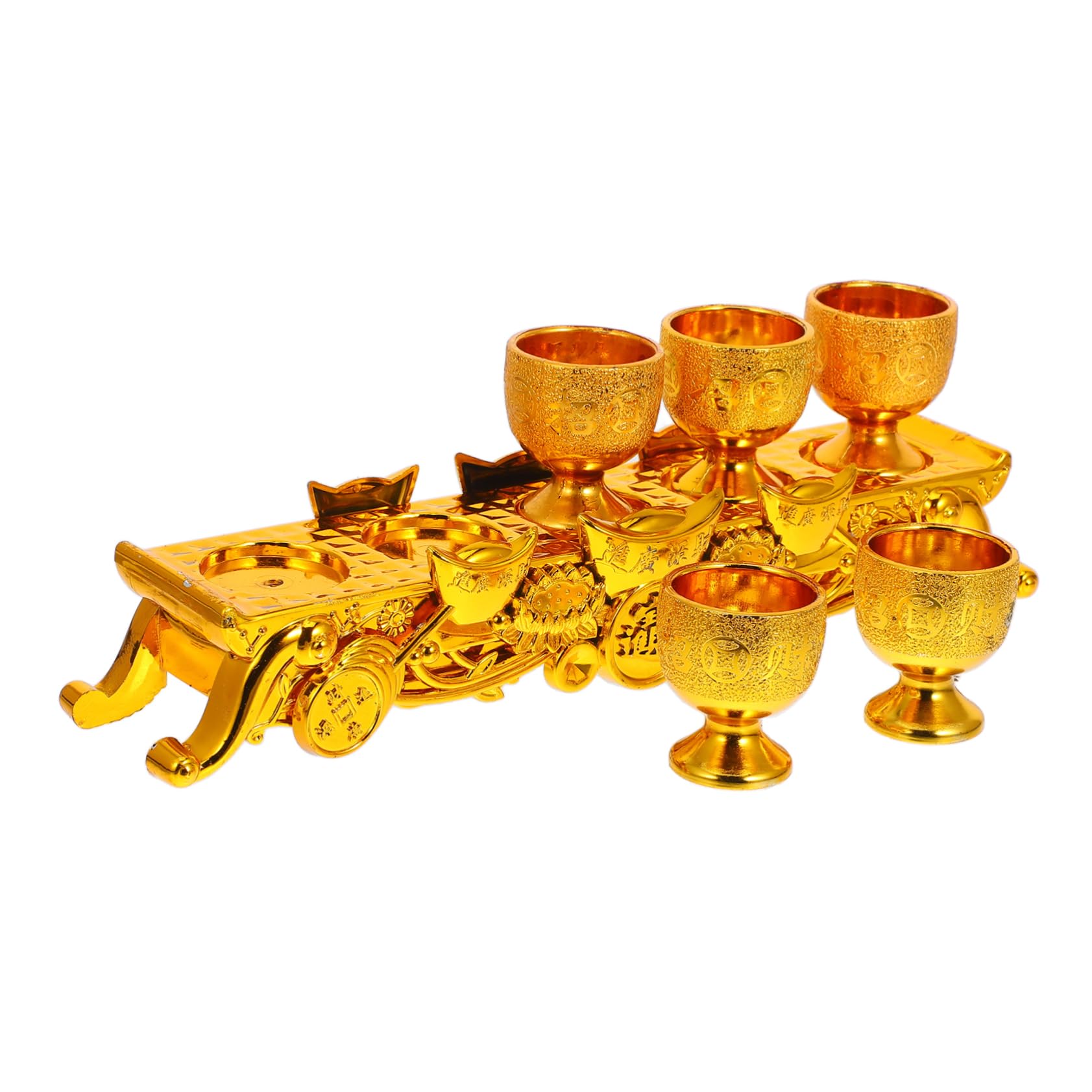 PRETYZOOM Mini Chalice Goblet Set Altar Offering Cups Holy Water Offering Cup Small Shot Glasses Religious Worship Cup for Buddhist Ceremonies