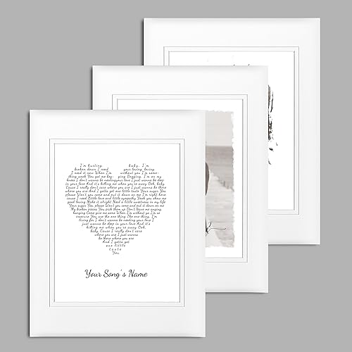 Vista 18 de Letras de música personalizadas, canciones, lienzo/fotos sin marco/impresiones enmarcadas con corazón en nombres de corazón, fecha de carga de fotos