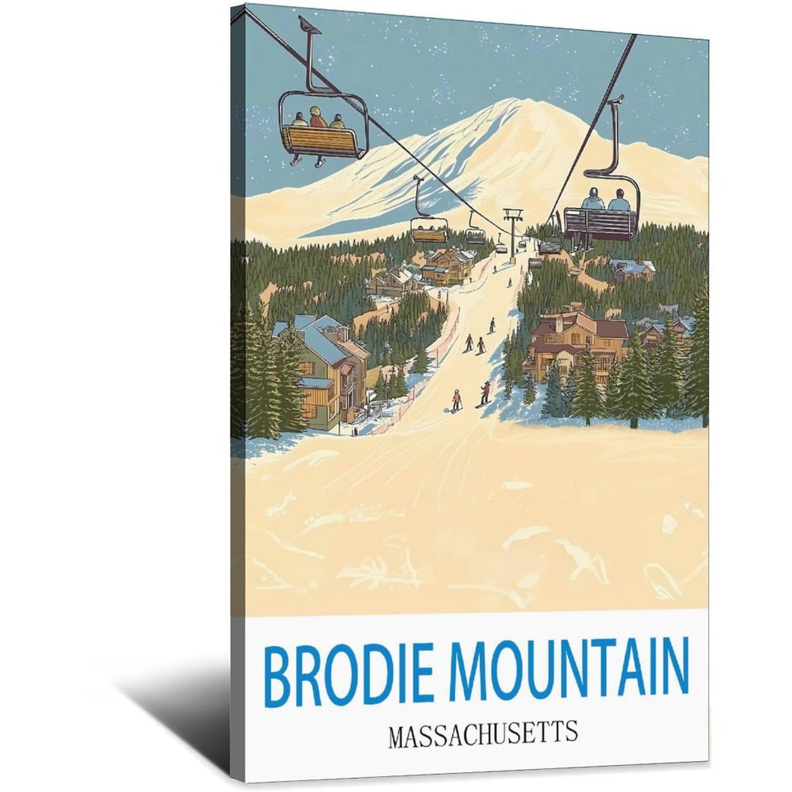 Affiche Brodie Mountain Massachusetts 30x45cm pour mur vide - 6
