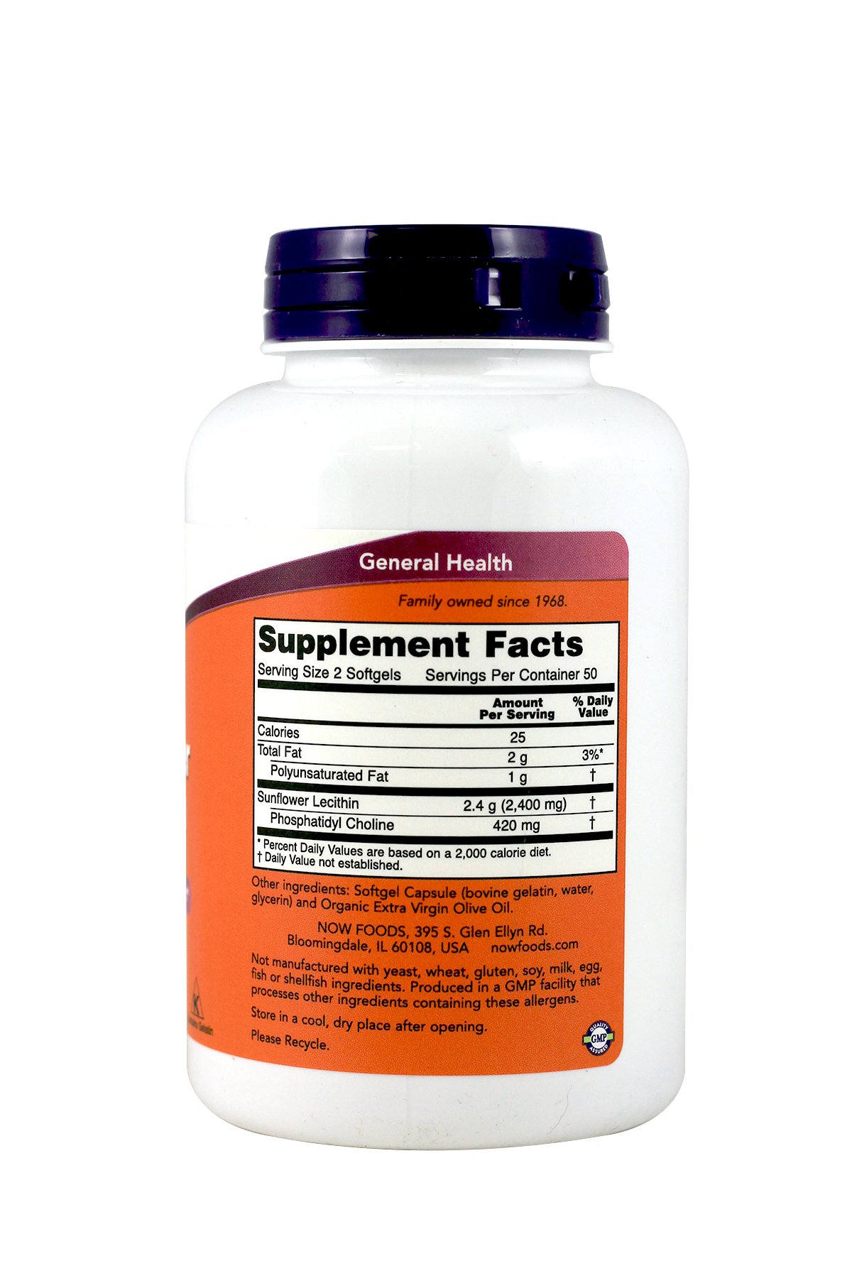 Now Foods Sunflower Lecithin 1,200 Mg Softgels, 2 Pk — Amazon image 2