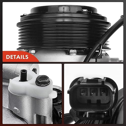 Miniatura 8 de A-Premium Compresor de aire acondicionado con embrague compatible con Honda Civic 2.0L 2016-2021