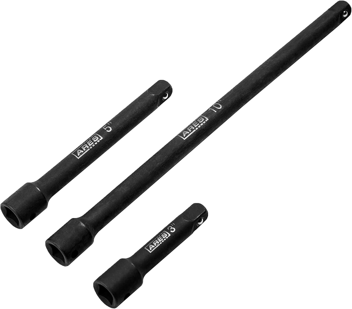 ARES 70032 3/8Inch Drive Impact Extension Bar Set 3Inch, 5Inch