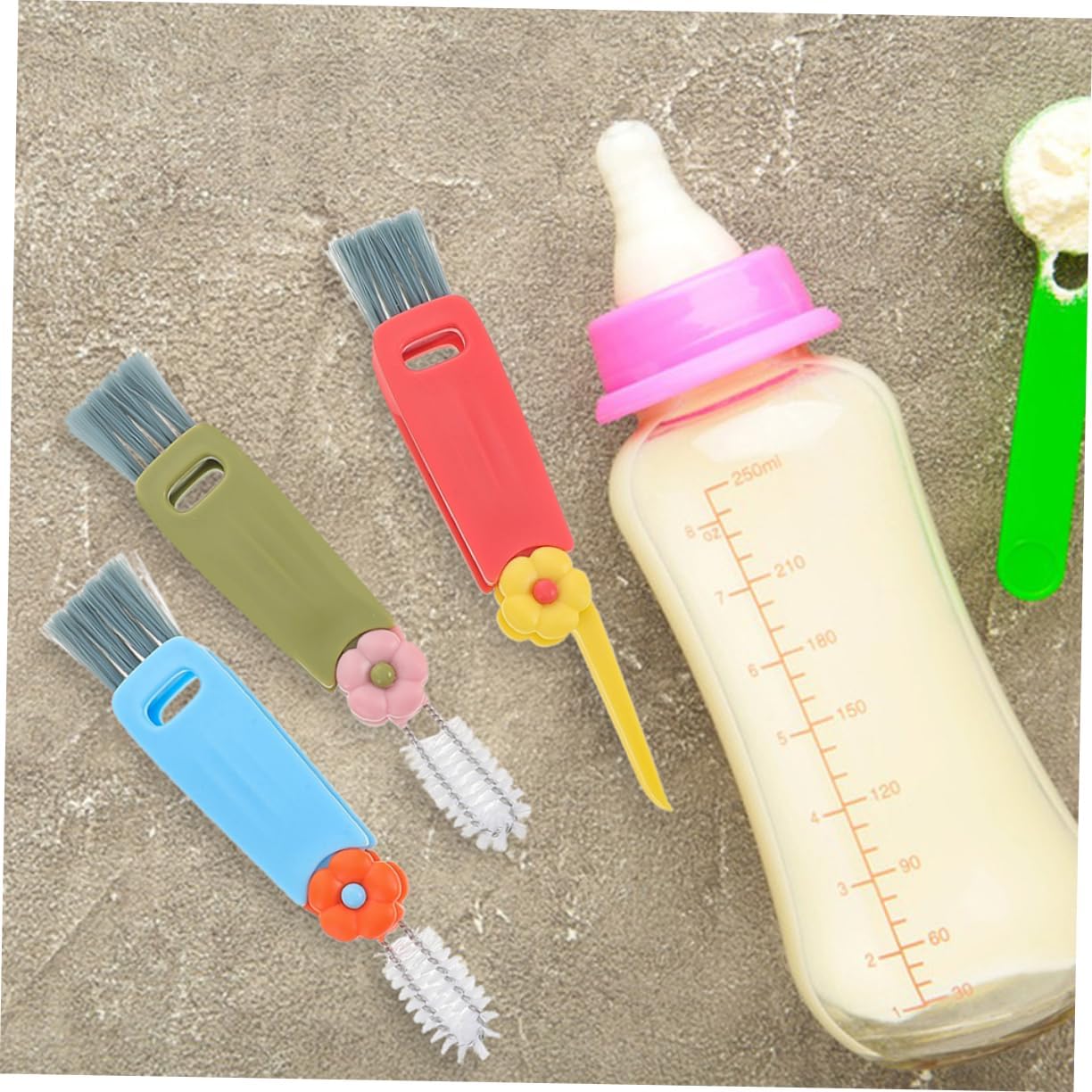 9pcs Flower Bottle Cleaning Brush Set for Water Mug and Baby