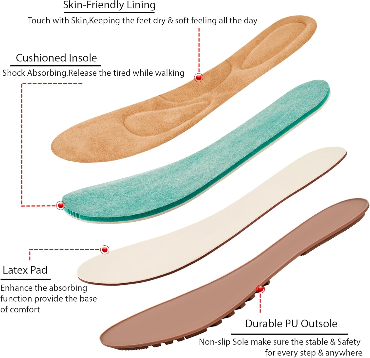 Aomigoct Flats for Women Ballets Shoes: Dress Slip Comfortable Work Flats for 2026 - Casual Ladies Wedding Walking Flat - Image 5